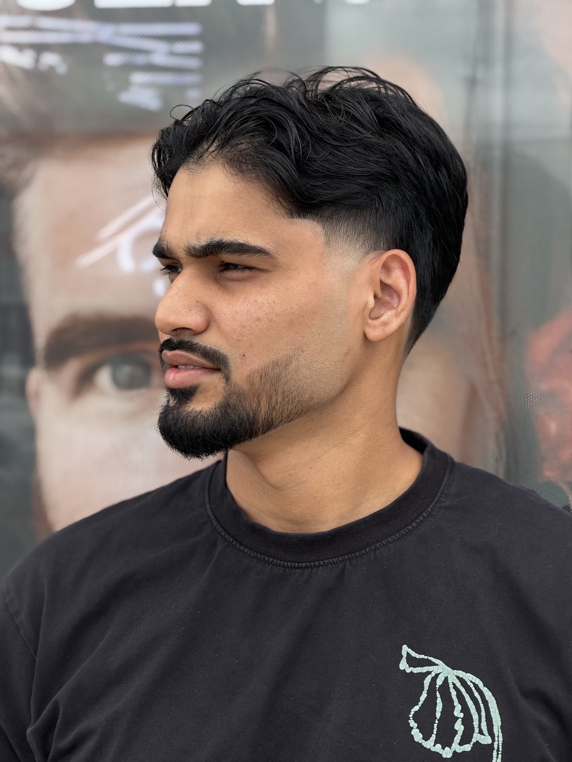 wavy top & low taper